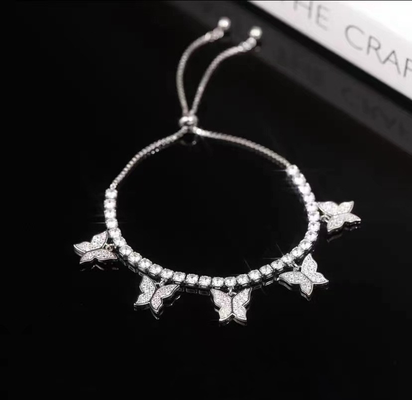 Multi Butterfly Bracelet Light Luxury Niche Micro-set Zircon