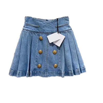 Women's Designer Niche Denim Skirt Blue - Shop at LoveMi