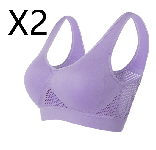 Title 9, Breathable Bra Large Size No Steel Ring Hollowe...