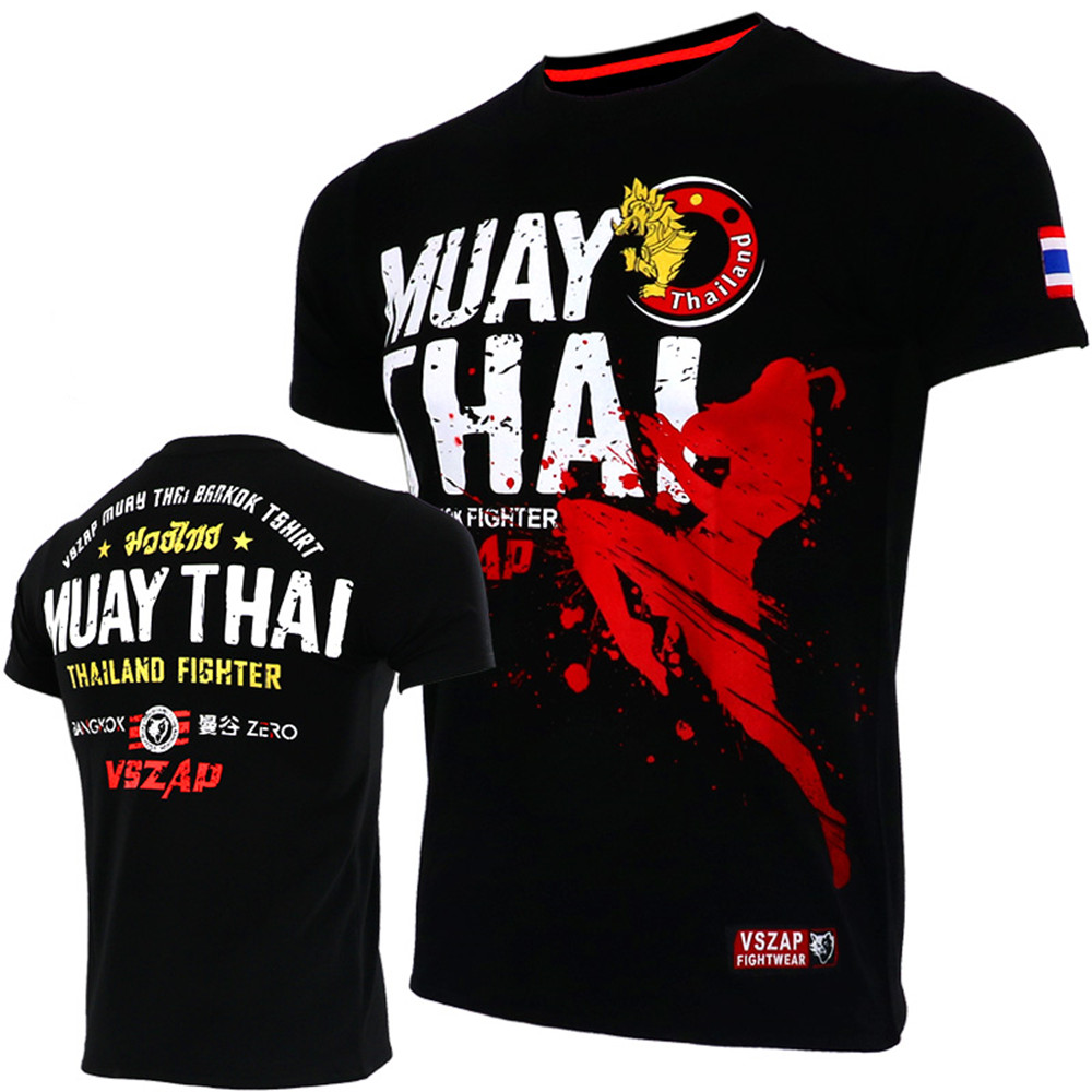 Title 5, Muay Thai manga corta Fighting Fitness camiseta...