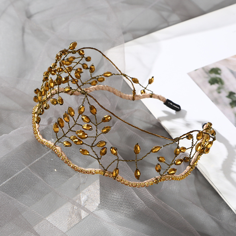Handmade Pearl Crystal Hair Band Korean Version