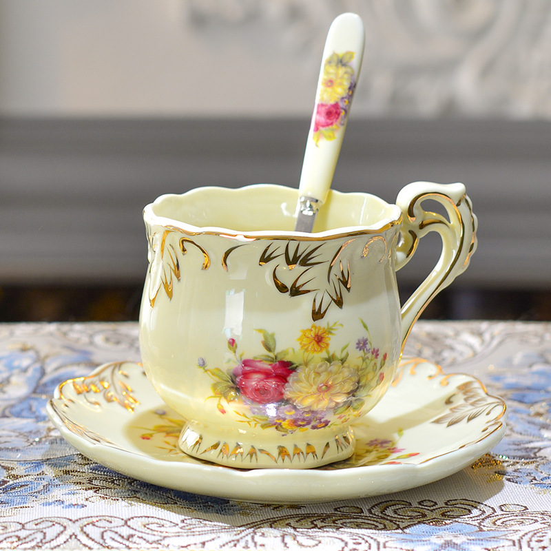 Title 1, Afternoon Tea With Spoon Gift Ceramic Coffee Cu...