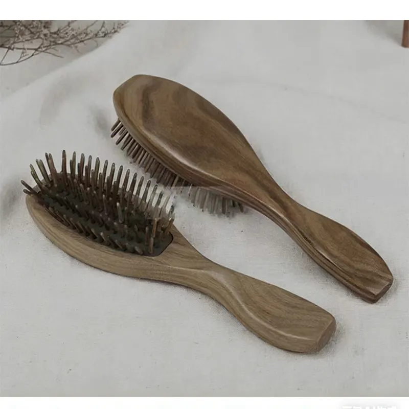 Natural Green Sandalwood Massage Comb, Hair Wooden