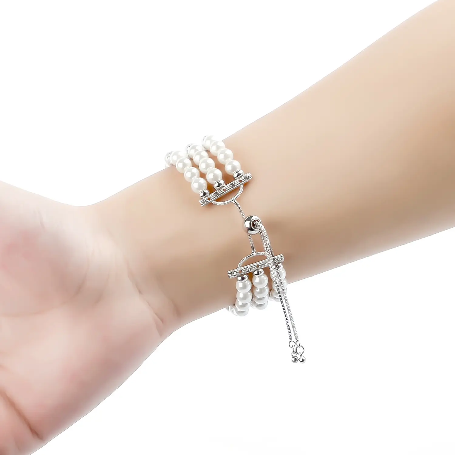 Pearl Strap Jewelry Stretch Bracelet Wristband