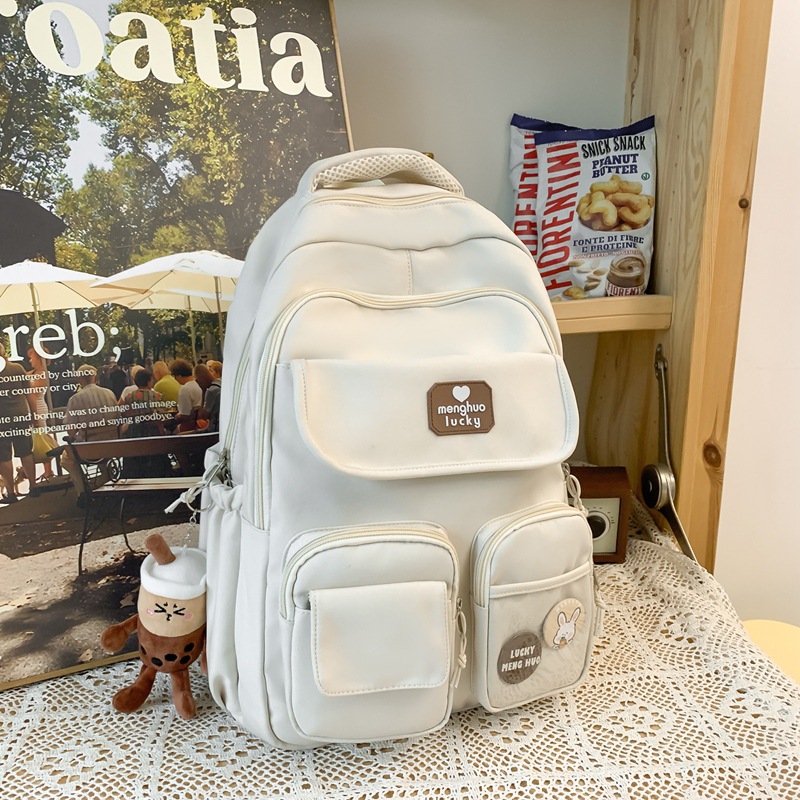 Cute Campus Preppy Backpack Large Capacity Multi-pocket Bags Women Primary Junio - Picture 18 of 18