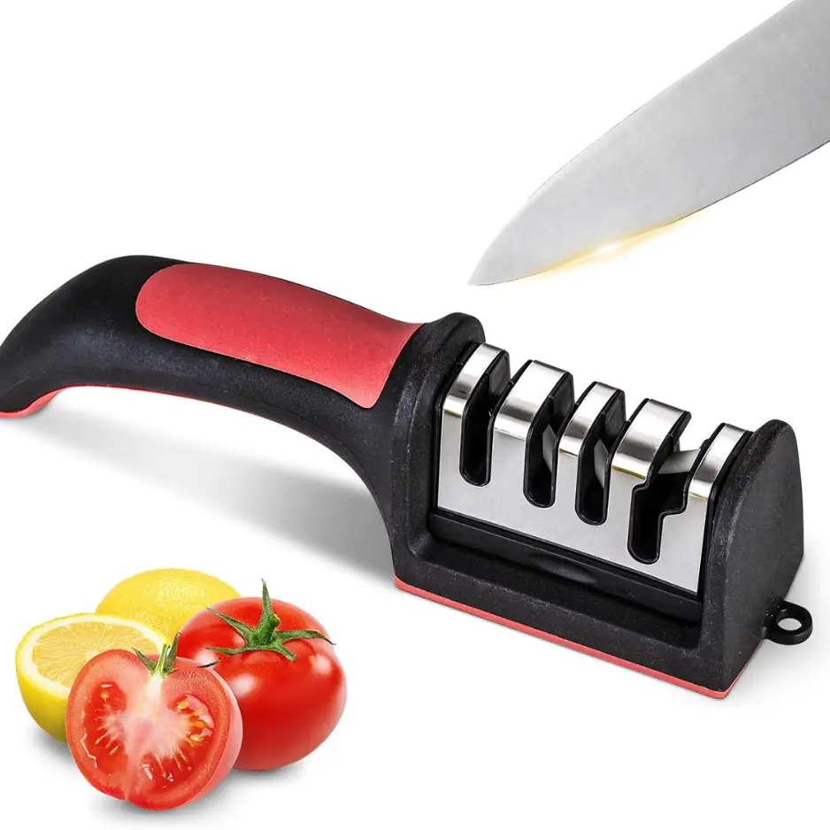 Professional 4-in-1 Manual Knife & Scissors Sharpener