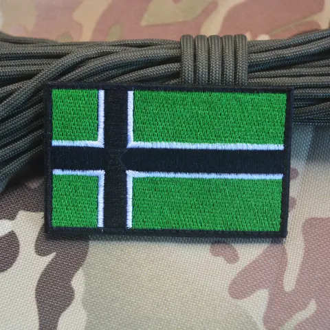 Viking Flag Epaulet Embroidery Velcro Label