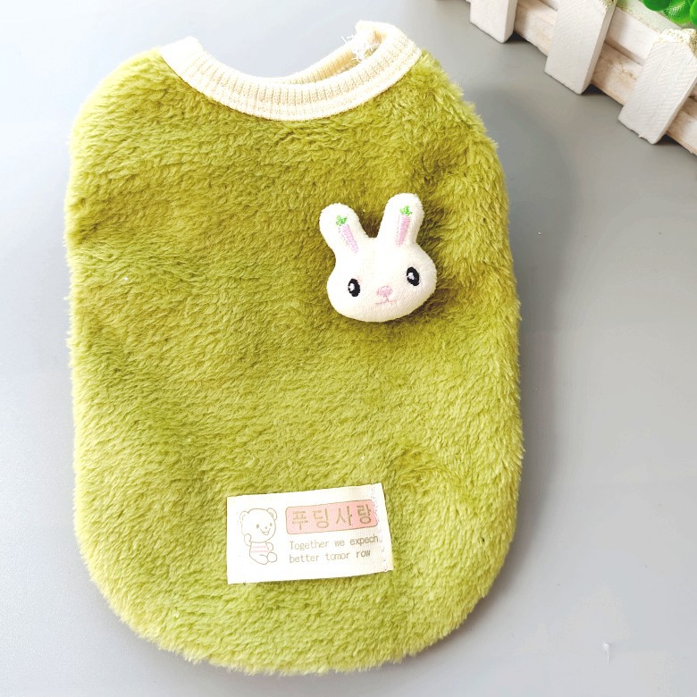 Cartoon rabbit green