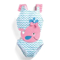 Baby Girls Swimwear Watermelon Swimsuit Swimming Beach Bathing Bikini Cute Summer One-piece Swimming Costume - A-12M - View 1