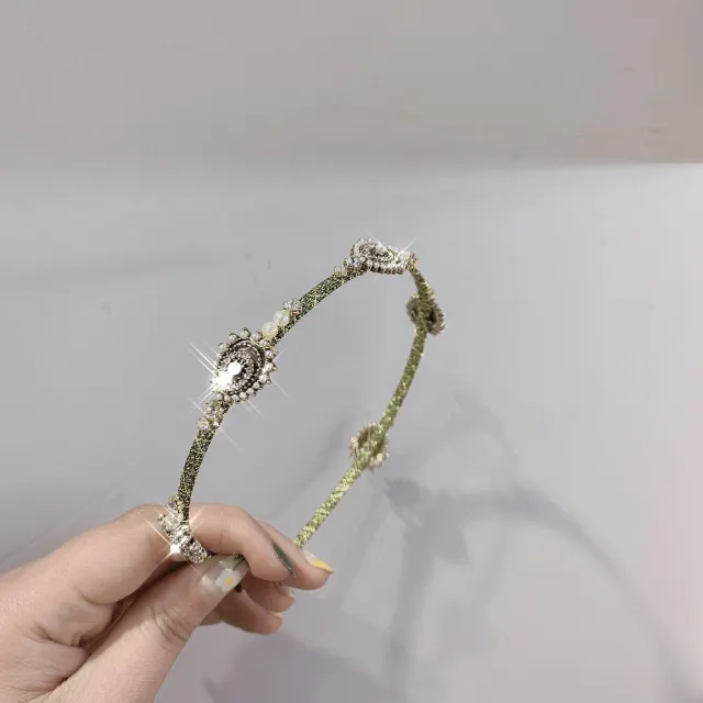 Vintage Full Diamond Crystal Sweet Hair Band Water Drop - Shop at LoveMi