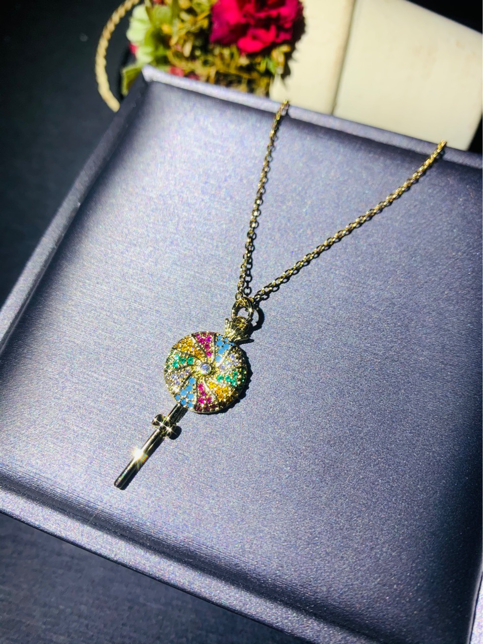 Colorful Lollipop Sweet And Cute Exquisite Clavicle Chain