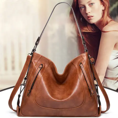 Fashion Large Capacity Totes Casual Handbag Shoulder Crossbody Retro