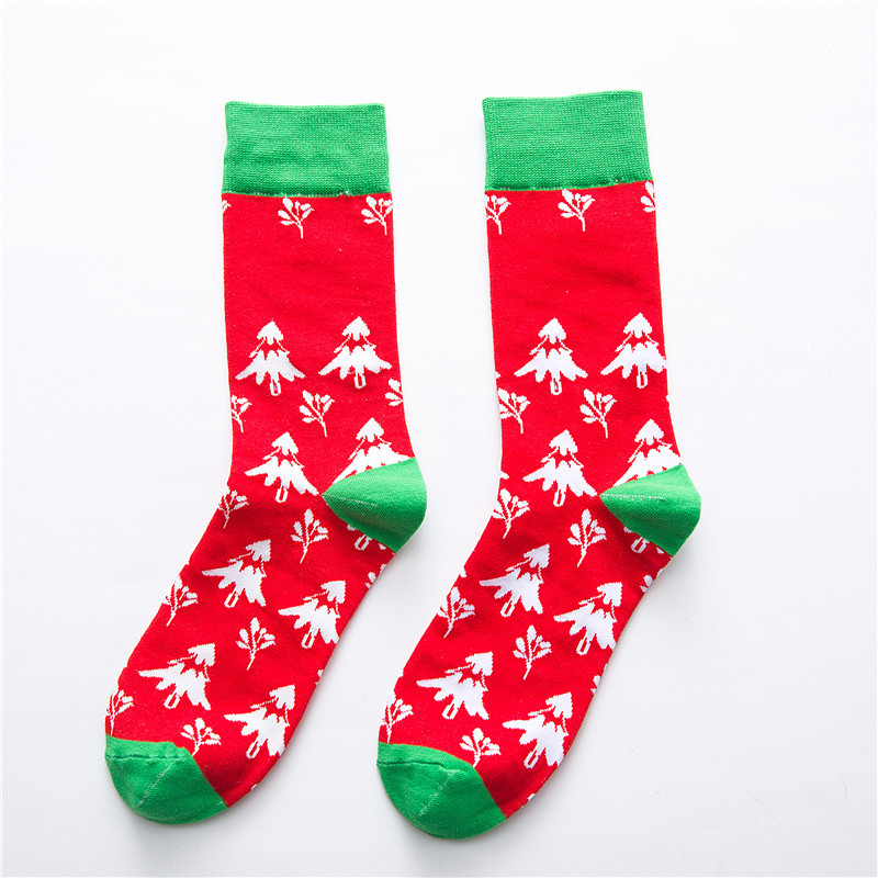 Title 4, Christmas series cartoon couple socks cute cott...