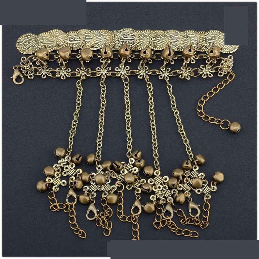 Five Fingers Fringe Bell Bracelet