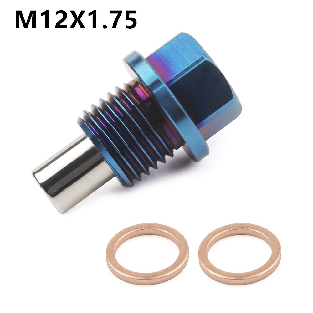 Titanium Alloy Magnetic Oil Pan Screw Magnetic Drain Plug Suction Iron Screw — foto 3