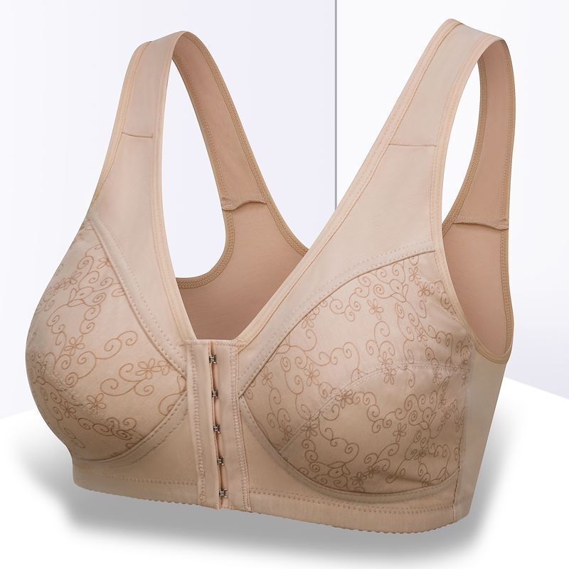 Title 7, Vest Style Large Size Front Button Bra Without ...