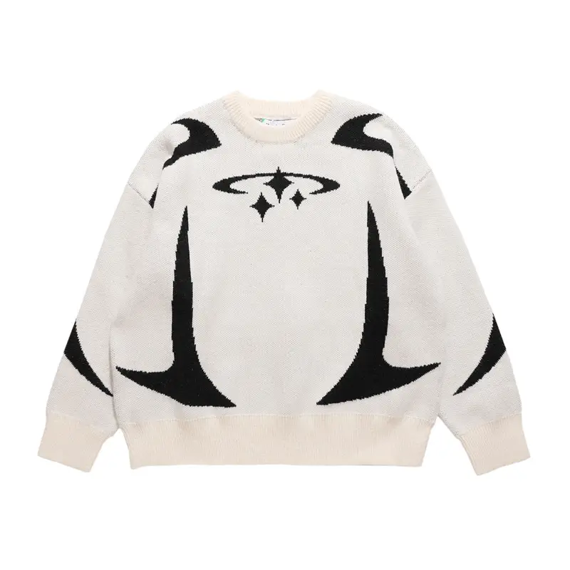 Commuter Style Pullover Women's Loose Crewneck Sweater Outside Wear