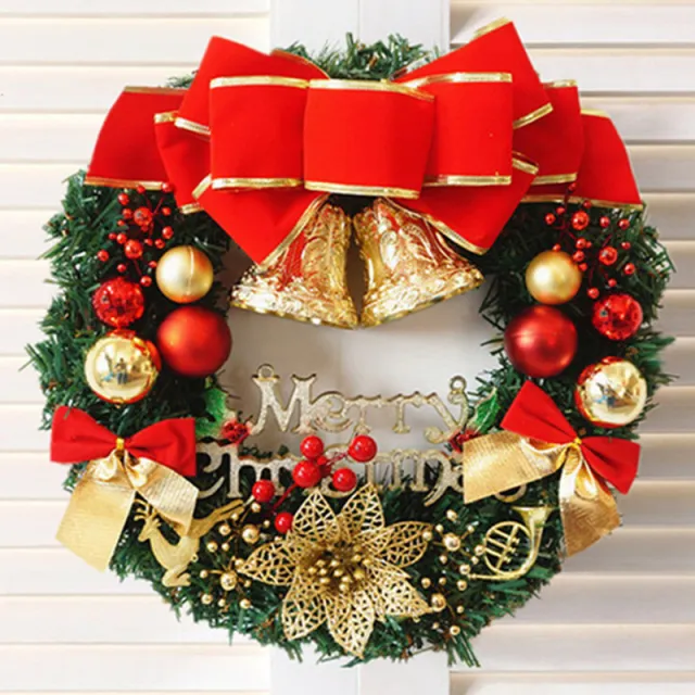 Christmas Decoration Door Hanging Rattan Circle Wreath - Shop at LoveMi