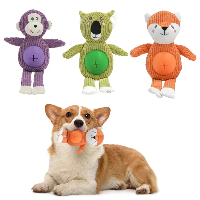 Animal-shaped Stuffed Toy for Dog Bite Resistant Pet Supplies