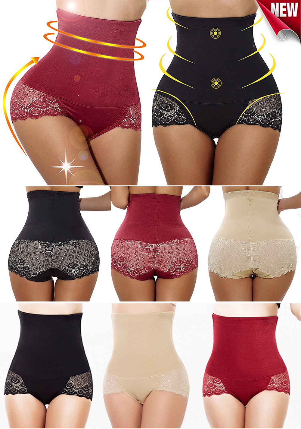 Title 6, Simplified body shaping plastic thigh mesh yarn...