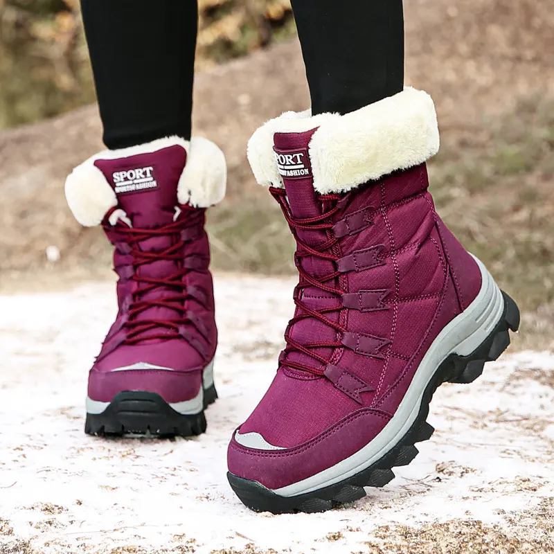 Large Size Cotton Shoes High-top Snow Boots Women's