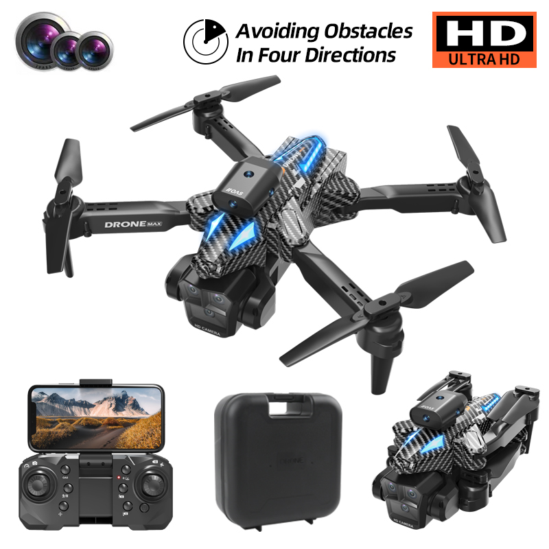 C10 Black - Triple Camera - Dual Electric Drone-BLACK