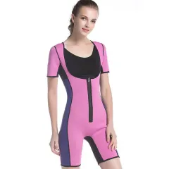 Women's Sauna Suit Sexy Corset - Rose Red - View 1