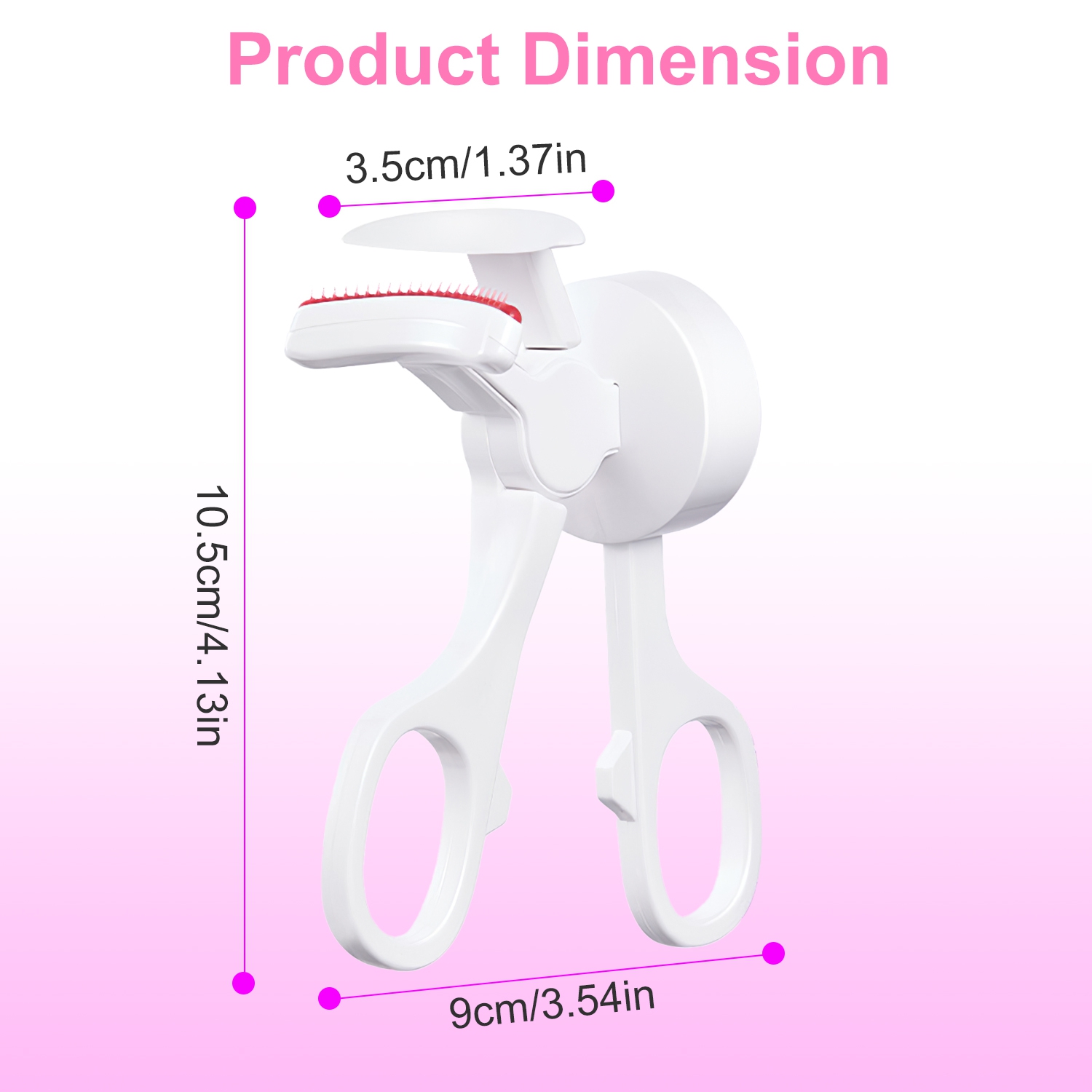 2Pcs Heated Eyelash Curler Electric USB Rechargeable Eyelash Curler Anti Burn Compact With Comb Heat Up Fast Within 8S For All Eye Shapes For Women Make Up Gift Travel Valentine Mother Day thumbnail 11