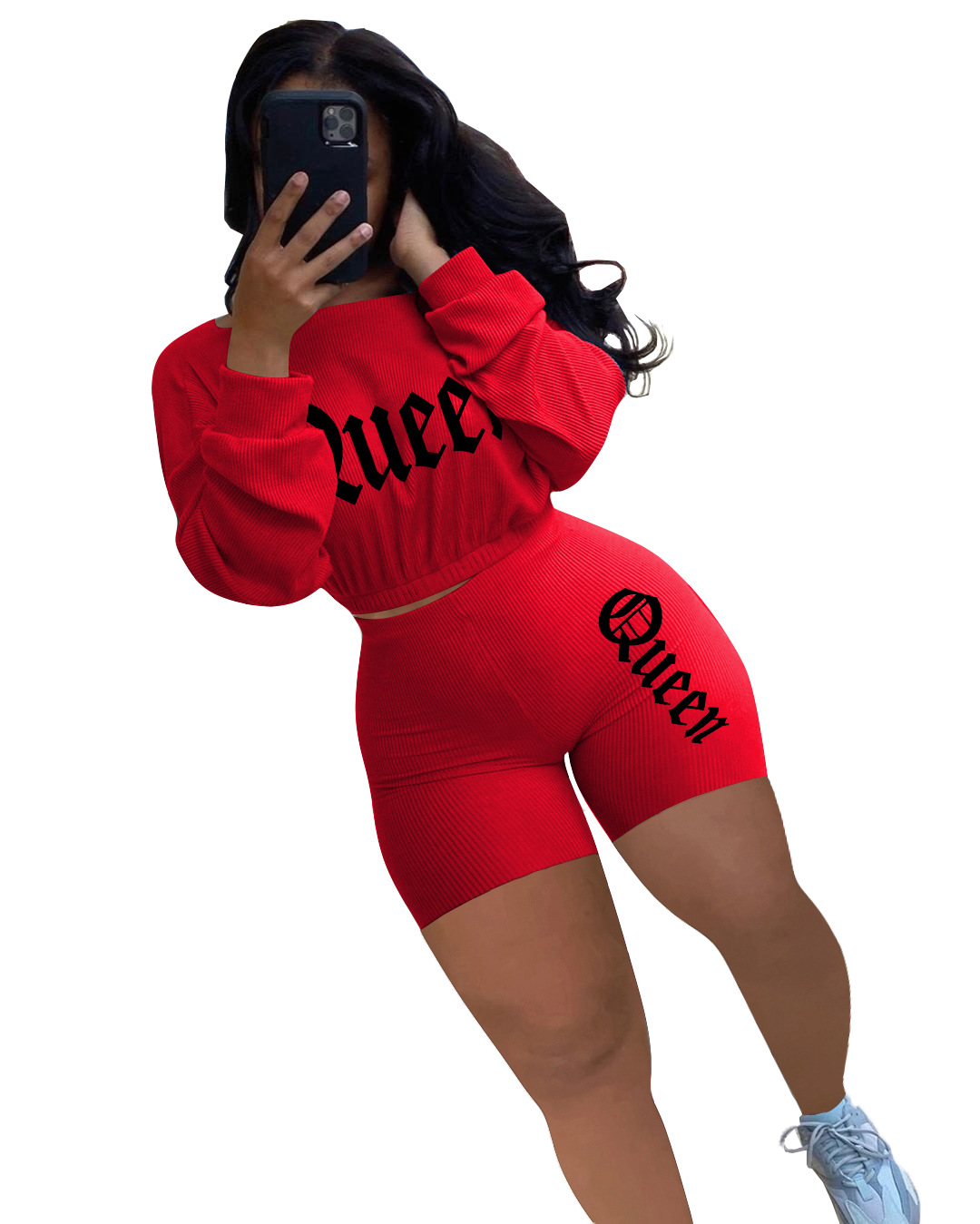 Embroidered Solid Color Strapless Two-piece Set