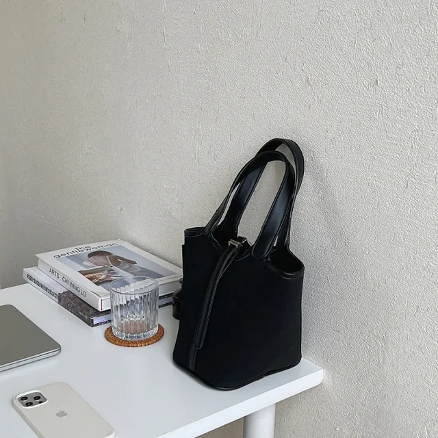 Women's Fashion Temperament Large Capacity Handbag Shoulder Bag Black - Shop at LoveMi