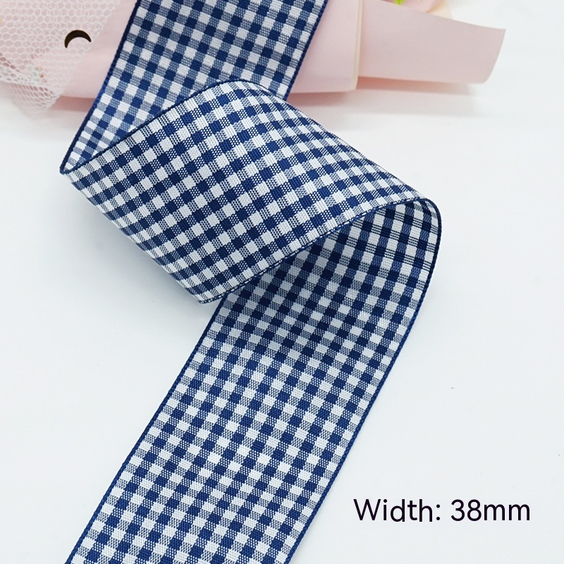 A065 Plaid Ribbon 16mm