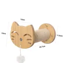 Cat Face Disc White Lob