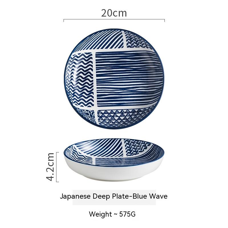 Deep Plates Blue Wave