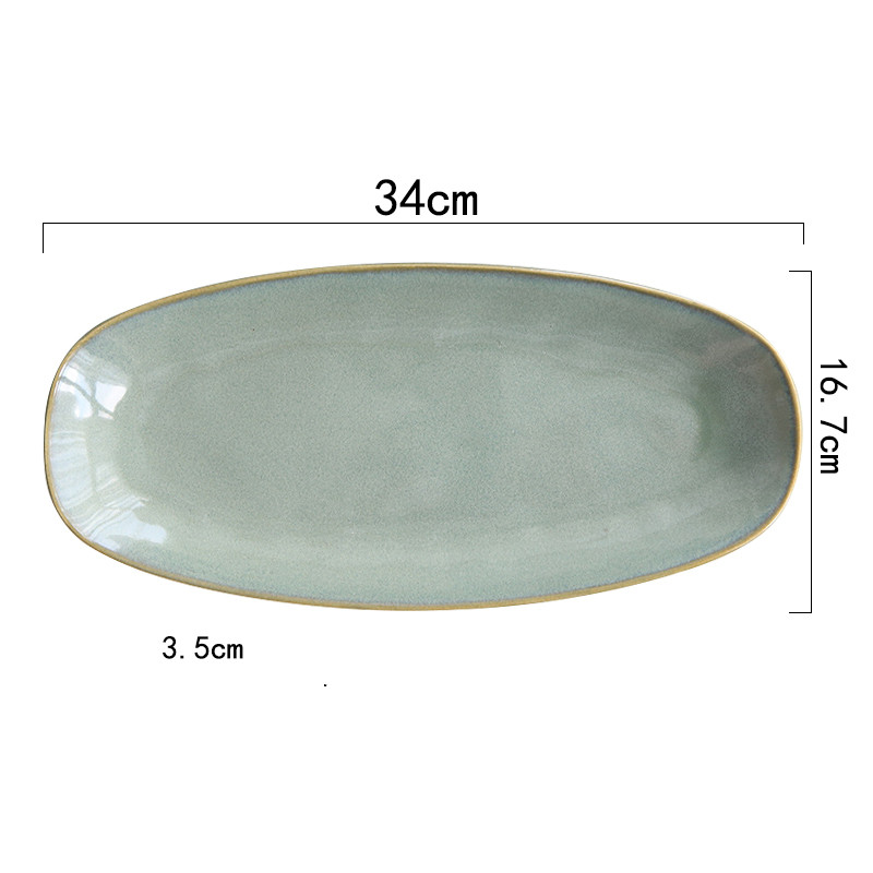 Large Oval Fish Plate