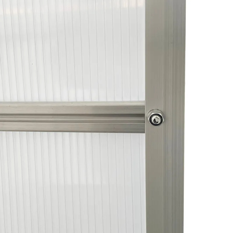 Aluminum Outdoor Greenhouse, Polycarbonate Walk-in Garden Greenhouse Kit With Adjustable Roof Vent, Multiple Packages Shipped. Please Pay Attention To The Dimensions And Weight In The Details.