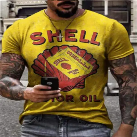 T Shirt for Men Clothes Summer Casual Short Sleeve
