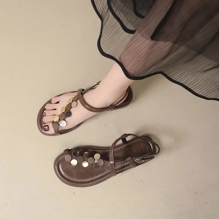 Sequin Thong Sandals For Women, 2026 Summer
