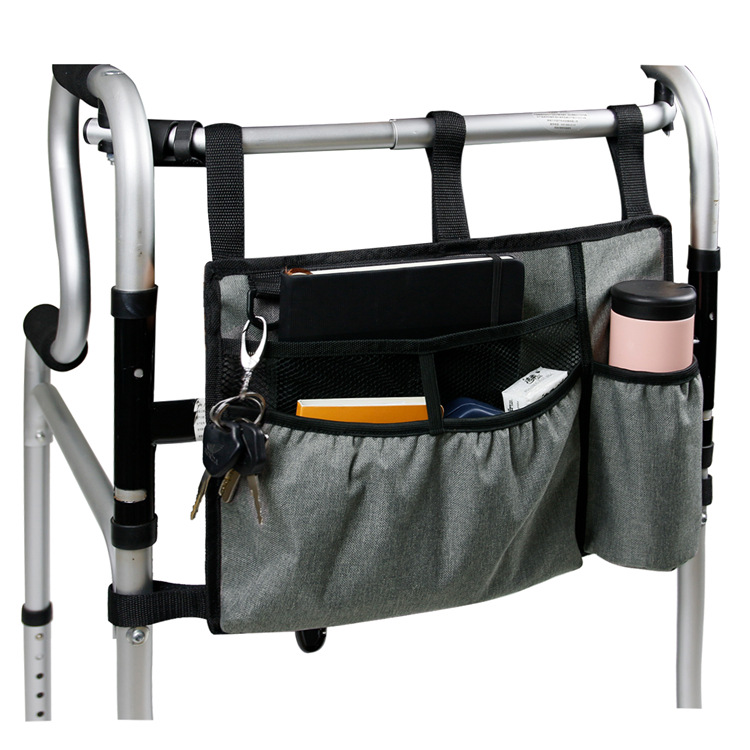 Title 4, Walker Buggy Bag Wheelchair Side Hanging Storag...