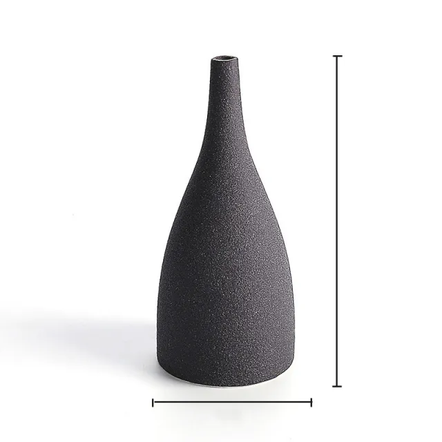 Nordic Ceramic Vase Ornaments Home Decoration Ornaments Black - Shop at LoveMi