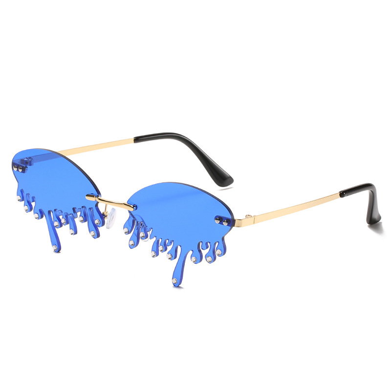 Title 9, Sunglasses Personality Tear-shaped Visor Glasses