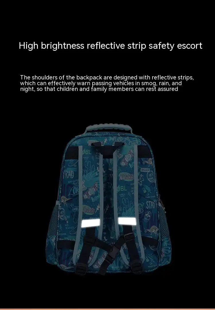 Children's Burden Reduction Spine Protection Dinosaur Backpack