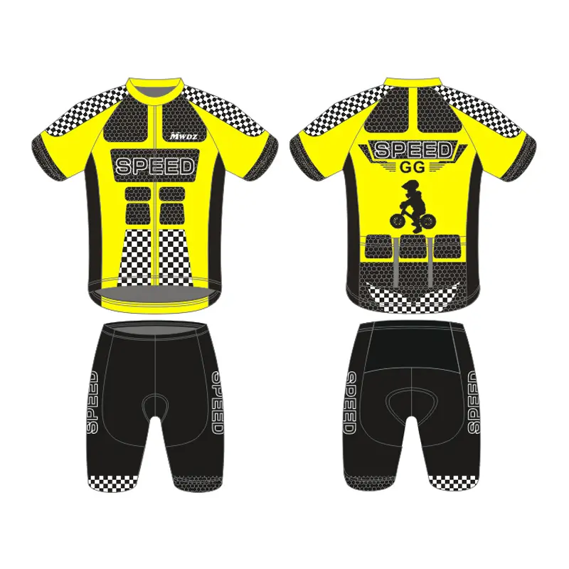 Long And Short-sleeved Thin Cycling Jersey With Balanced Wheels