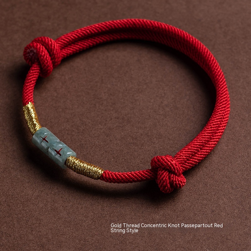 Gold Thread Truelove Knot Red