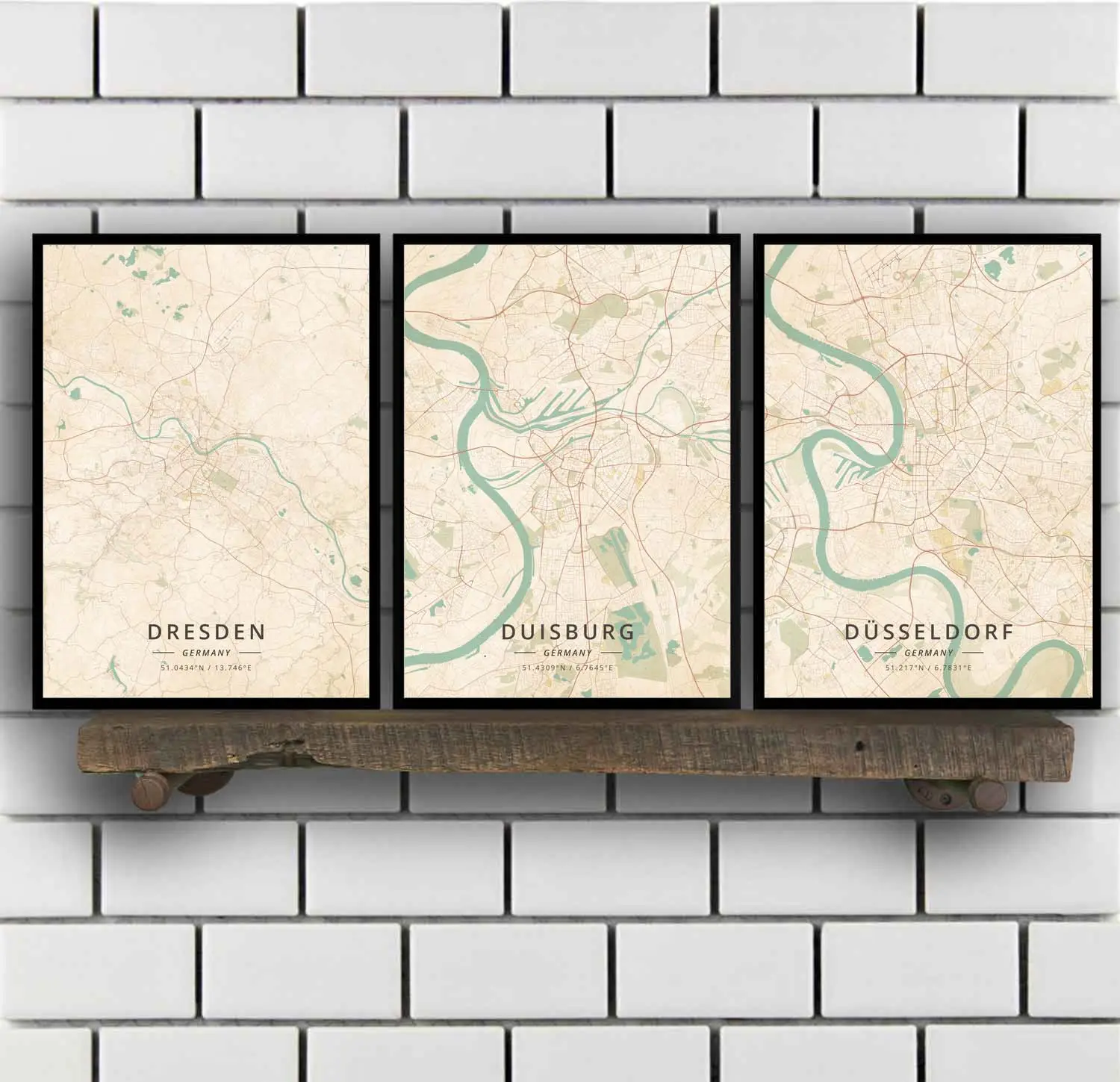 Home Decor German City Subway Canvas Painting