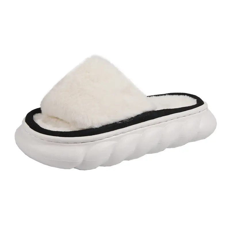 Heavy-soled Feces-feeling Home Light Fur Slippers