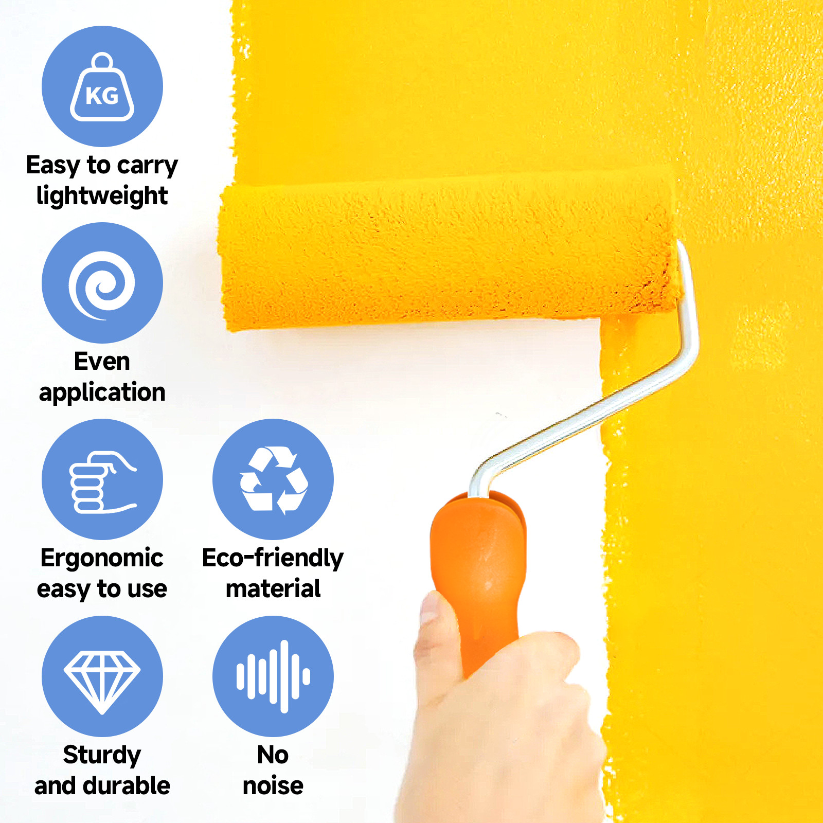 9 Paint Roller Set With Tray Soft Sleeves Brush Decorating Painting Tool Kit UK — foto 13