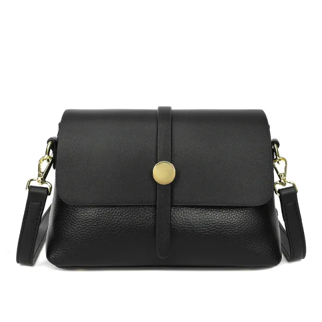 Women's Trendy Genuine Leather Bag Shoulder Crossbody Black - Shop at LoveMi