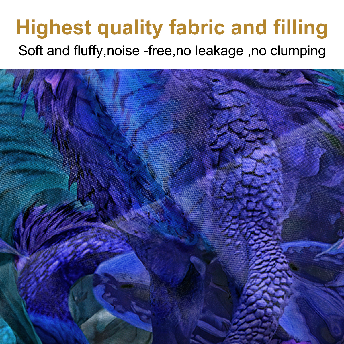 Blue Dragon Quilt Bedding Set Cool Dragon Bedspread Coverlet & 2 Pillow Cover
