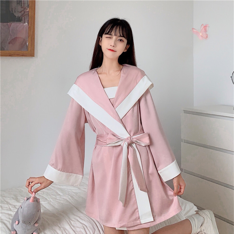 Title 2, Rabbit Ear Nightgown Halter Dress Pajamas