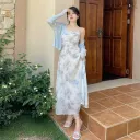 Light Blue Cardigan Suspender